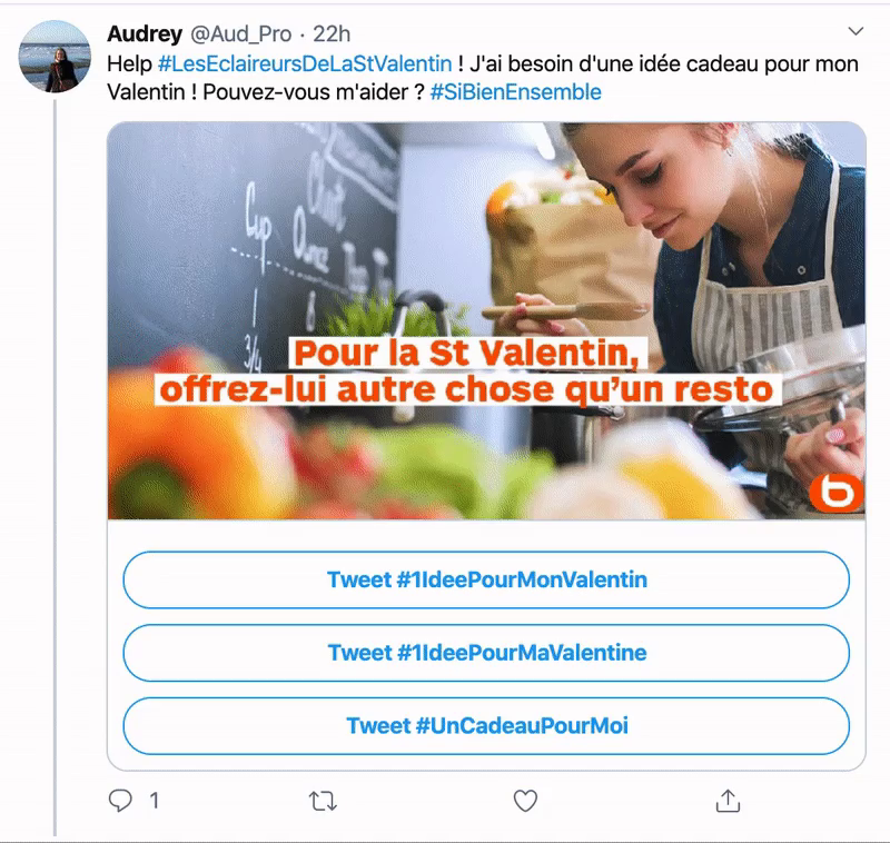 Campagne Saint Valentin Boulanger - top SEMrush