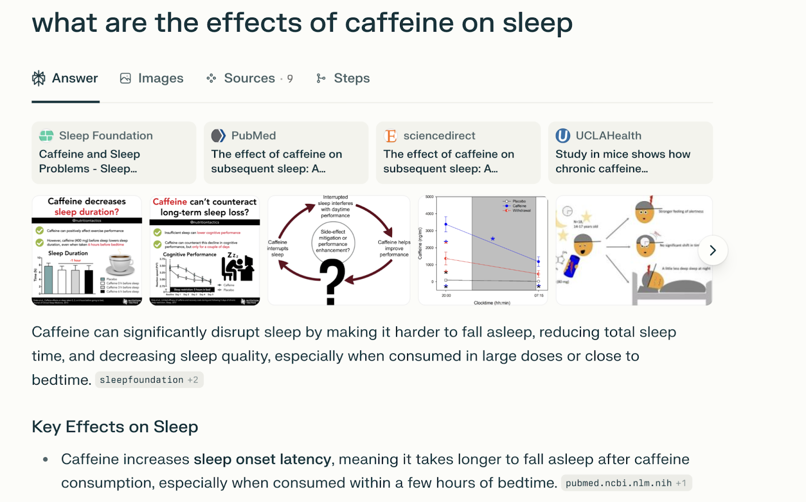 Sources are listed at the top of Perplexity's answer and in-line citations.