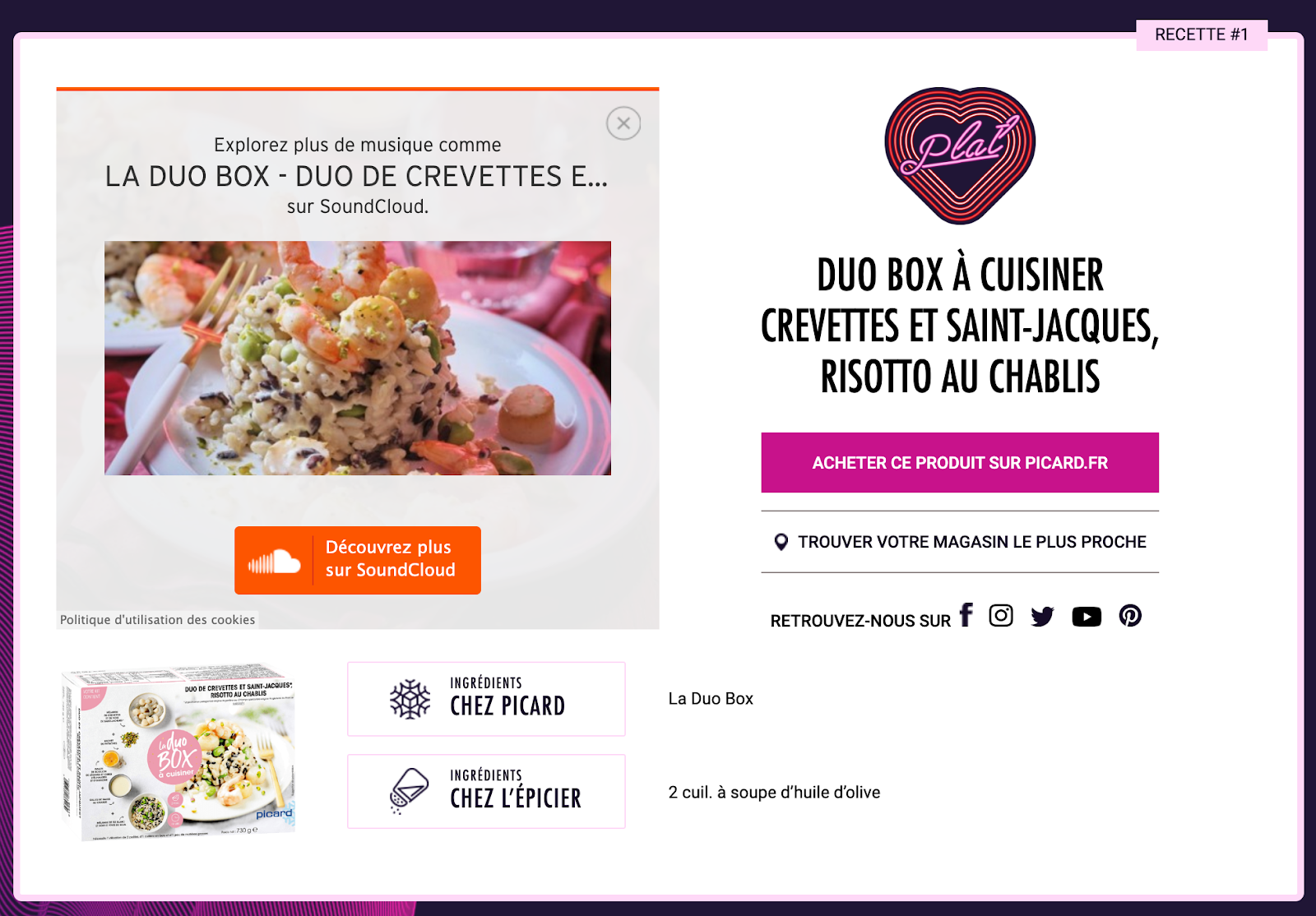 Campagne Saint Valentin Picard - top SEMrush