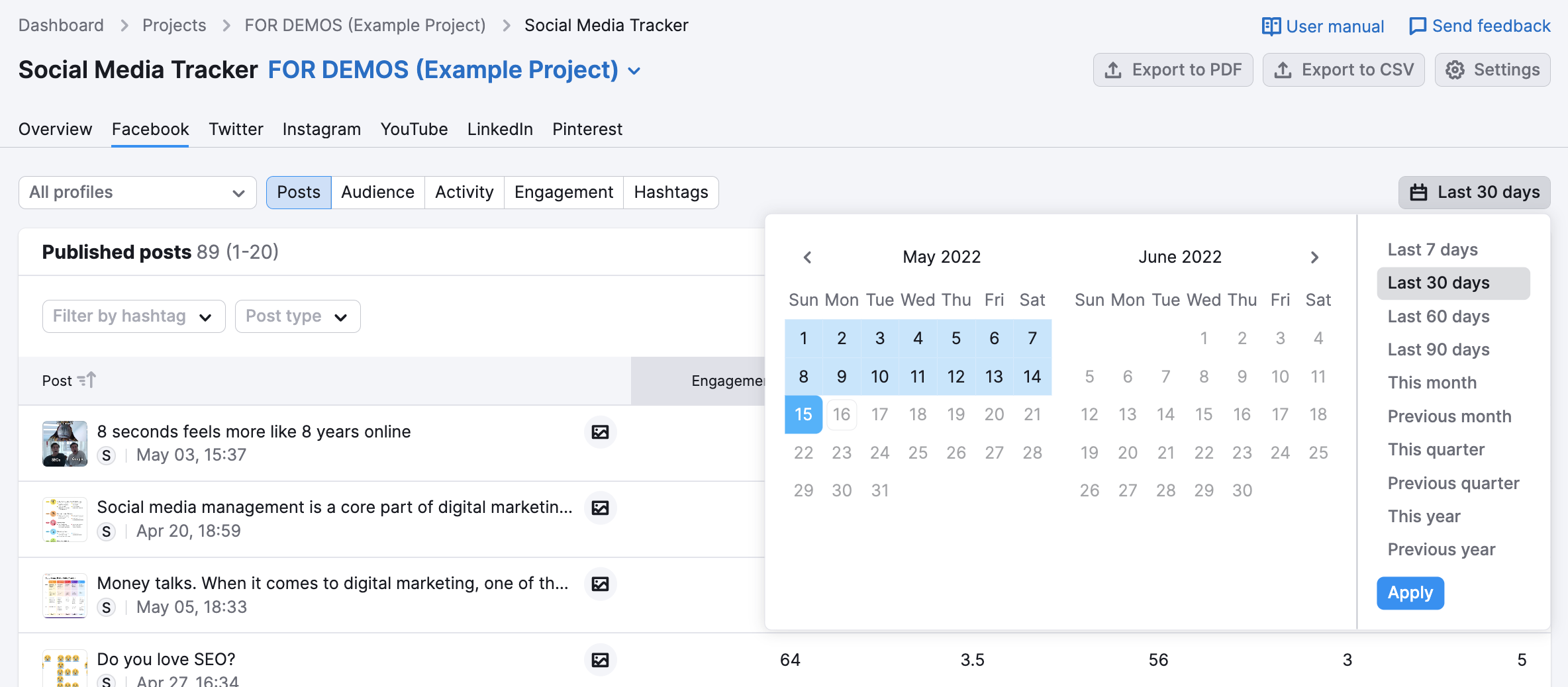 Facebookレポート image 1