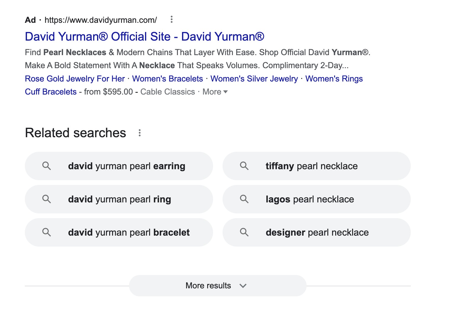What Google Ads look like at the bottom of a SERP page
