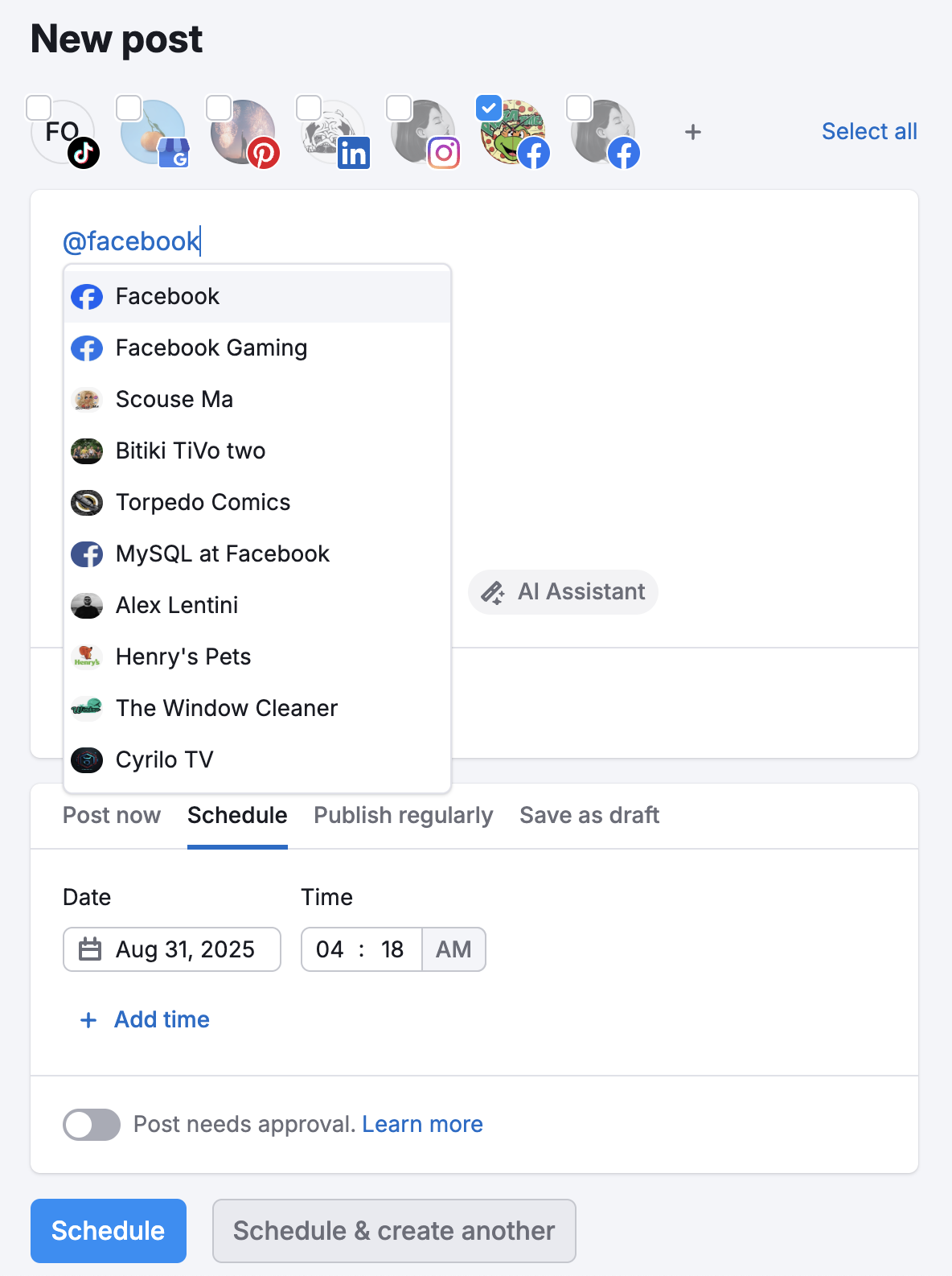 Gibt es Einschränkungen beim Taggen in Social Poster? image 1
